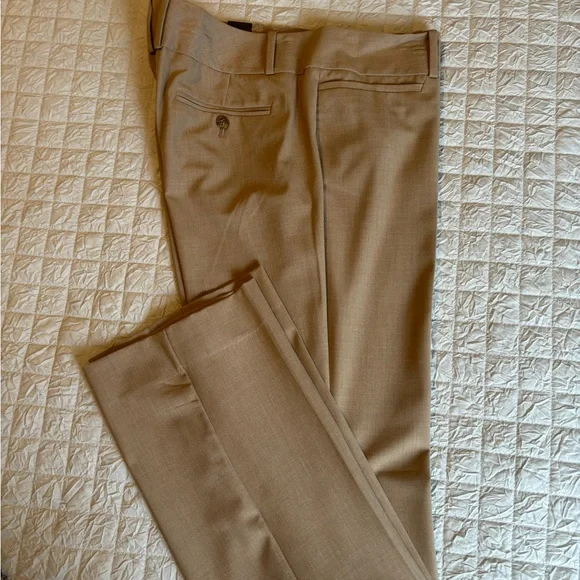 the limited drew fit dress pants TWP Women's Drew Pant in Coated Viscose Linen - Bone